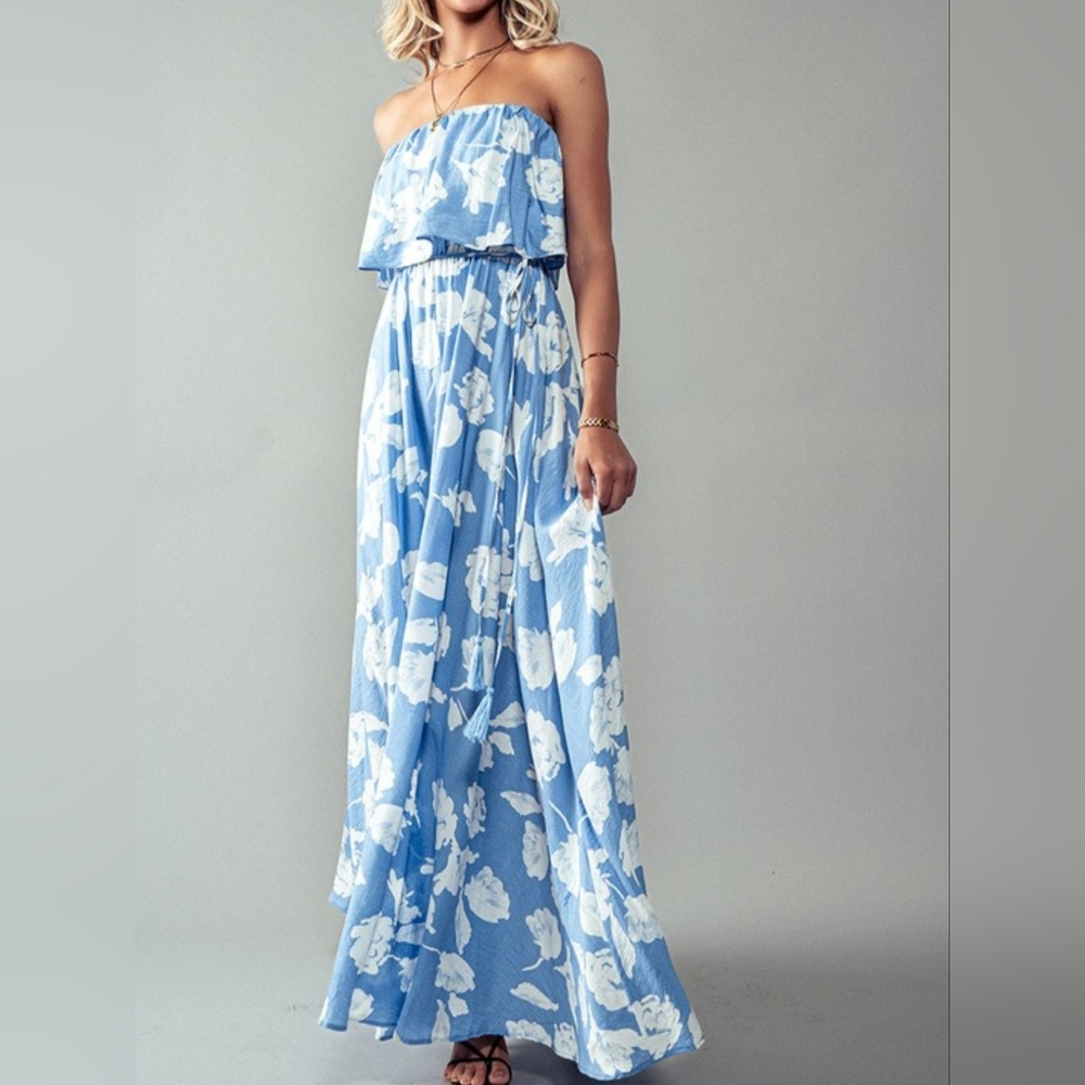 #626 🛑42 S, M, L Boho Gardenia Grace Maxi Dress - Picture 4 of 5